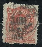 [Números 25 y 27 sobrecargados "1884" + valor., tipo W9]