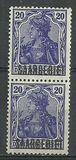 [Sellos del imperio alemán sobrecargados "SAARGEBIET", tipo F3]