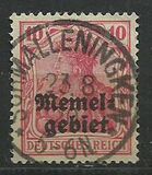 [Sellos de Alemania sobrecargados "Memelgebiet" (Área de Memel), tipo A1]