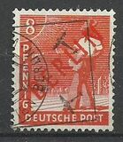 [BERLIN in Red Overprint on "Allied Occupation Zone" Stamps, type B2]