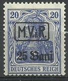 [German Empire Postage Stamps Surcharged & Overprinted "M.V.i.R.", type A1]
