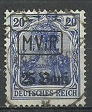 [German Empire Postage Stamps Surcharged & Overprinted "M.V.i.R.", type A1]