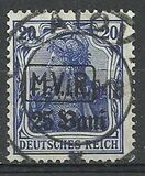 [German Empire Postage Stamps Surcharged & Overprinted "M.V.i.R.", type A1]