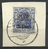[German Empire Postage Stamps Surcharged & Overprinted "M.V.i.R.", type A1]