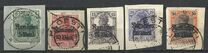 [German Empire Postage Stamps Surcharged & Overprinted "Rumanien", type C]