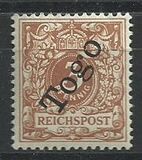 [German Empire Postage Stamps Overprinted "Togo", type A]
