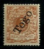 [German Empire Postage Stamps Overprinted "Togo", type A]