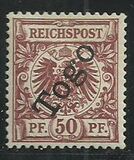 [German Empire Postage Stamps Overprinted "Togo", type A7]
