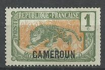 [Middle Congo Postage Stamps (Colors Changed) Overprinted "CAMEROUN", نوع E]