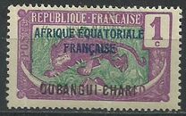 [Middle Congo Not Issued Stamps Overprinted "OUBANGUI-CHARI", type E]