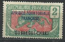 [Middle Congo Not Issued Stamps Overprinted "OUBANGUI-CHARI", type E1]
