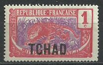 [Middle Congo Types Overprinted "TCHAD", Tip A]
