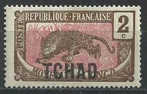 [Middle Congo Types Overprinted "TCHAD", Tip A1]