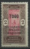 [Dahomey Postage Stamps Overprinted "TOGO Occupation franco-anglaise", Typ C1]