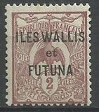 [New Caledonia Postage Stamps Overprinted "ILES WALLIS - et - FUTUNA", type A1]