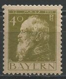 [The 90th Anniversary of the Birth of Prince Luitpold - Type I: Small 9 and no Foot on 1 in "1911". Type II: Large 9 and Foot on 1 in "1911", type G2]