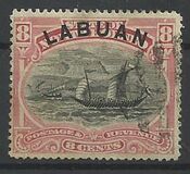 [North Borneo Stamps Overprinted "LABUAN", type J5]