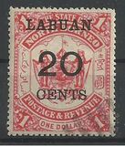 [North Borneo Postage Stamps Surcharged, type K2]
