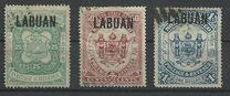 [Not Issued Stamps Overprinted "LABUAN" in Black, type L]