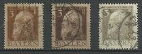 [The 90th Anniversary of the Birth of Prince Luitpold - Type I: Small 9 and no Foot on 1 in "1911". Type II: Large 9 and Foot on 1 in "1911", 类型 F]