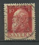 [The 90th Anniversary of the Birth of Prince Luitpold - Type I: Small 9 and no Foot on 1 in "1911". Type II: Large 9 and Foot on 1 in "1911", 类型 F4]