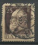 [The 90th Anniversary of the Birth of Prince Luitpold - Type I: Small 9 and no Foot on 1 in "1911". Type II: Large 9 and Foot on 1 in "1911", 类型 F9]