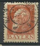 [The 90th Anniversary of the Birth of Prince Luitpold - Type I: Small 9 and no Foot on 1 in "1911". Type II: Large 9 and Foot on 1 in "1911", 类型 G]