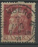 [The 90th Anniversary of the Birth of Prince Luitpold - Type I: Small 9 and no Foot on 1 in "1911". Type II: Large 9 and Foot on 1 in "1911", 类型 G4]