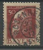 [The 90th Anniversary of the Birth of Prince Luitpold - Type I: Small 9 and no Foot on 1 in "1911". Type II: Large 9 and Foot on 1 in "1911", 类型 G4]