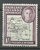 [King George VI - Map of Falkland Islands, tegund A16]
