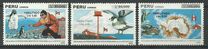 [The 2nd Peruvian Scientific Expedition to Antarctica - Unissued Stamps Surcharged, type AKE]