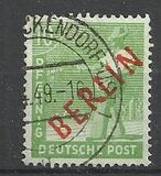 [BERLIN in Red Overprint on "Allied Occupation Zone" Stamps, type B3]