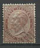 [Serie De La Rue. Cifra o effigie di Vittorio Emanuele II - Filigrana: Corona , Scrivi H]