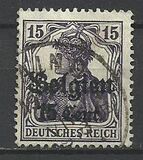[German Empire Postage Stamps Surcharged "F and Cent" & Overprinted "Belgien", סוג B5]