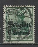 [German Empire Postage Stamps Surcharged "Fr. and C." or "Centimes" & Overprinted "Belgien", type A1]