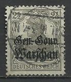[German Empire Postage Stamps Overprinted "Gen.-Gouv. Warschau", प्रकार B]