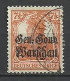 [German Empire Postage Stamps Overprinted "Gen.-Gouv. Warschau", प्रकार B3]