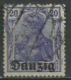 [German Stamps Overprinted "Danzig", 类型 A3]