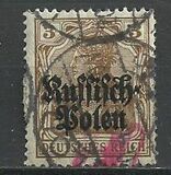 [German Empire Postage Stamps Overprinted "Russisch- Polen", type A]