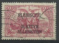 [German Empire Postage Stamps Overprinted "PLÉBISCITE - OLSZTYN / ALLENSTEIN", type A12]