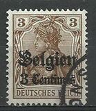 [German Empire Postage Stamps Surcharged "Fr. and C." or "Centimes" & Overprinted "Belgien", type A]