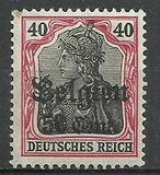 [German Empire Postage Stamps Surcharged "F and Cent" & Overprinted "Belgien", type B10]