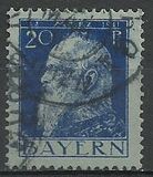 [The 90th Anniversary of the Birth of Prince Luitpold - Type I: Small 9 and no Foot on 1 in "1911". Type II: Large 9 and Foot on 1 in "1911", Typ F8]