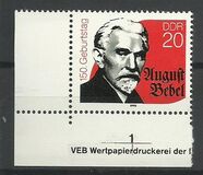 [The 150th Anniversary of the Birth of August Bebel, type DGG]