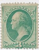 [George Washington - White Wove Paper, type AH]