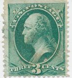 [George Washington - White Wove Paper, type AH1]