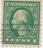 [George Washington - Rotary Press. Size: 19 x 22½-22¾, type DW140]