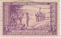 [The 300th Anniversary of the Arrival of French Explorer Jean Nicolet at Green Bay, Wisconsin, type IY]