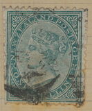 [Queen Victoria - Inscription "NEW ZEALAND POSTAGE" , Bluish paper, New Watermark, type H]