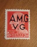 [Italian Postage Stamps Overprinted "A.M.G.V.G." - Allied Military Governemnt Venezia Guilia, τύπος A1]
